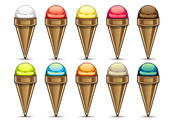 Collection icecream — Image vectorielle