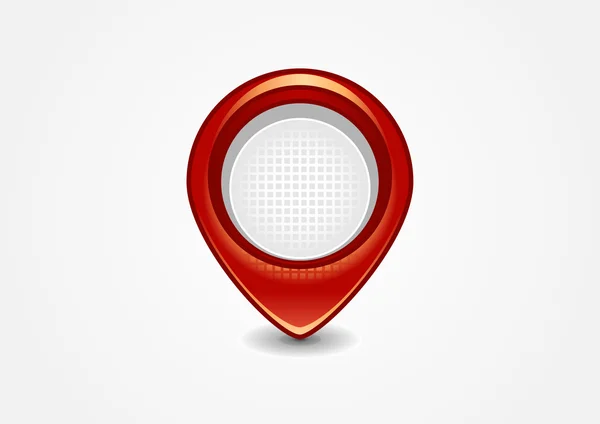 Panneau de navigation rouge — Image vectorielle
