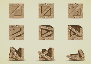 kırık kahverengi kutusu