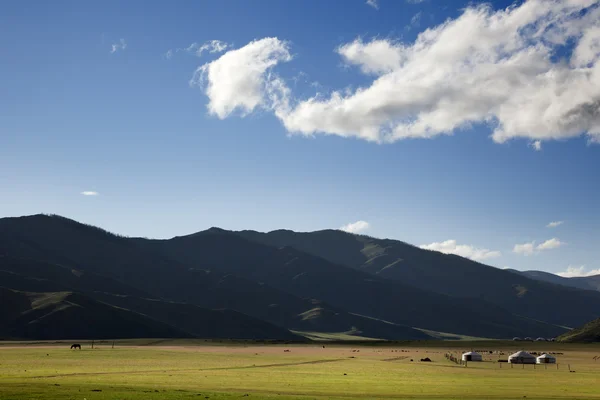 L'alba in una Germania. Mongolia — Foto Stock