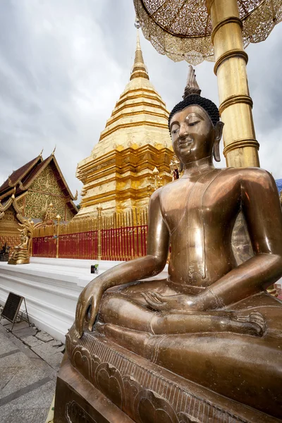 Golden Budha. Doi Suithep — Stock Photo, Image