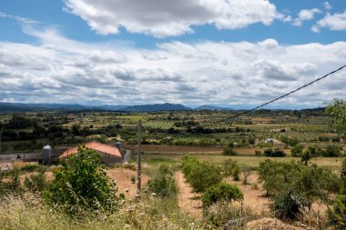 Matarranya 'daki tarlalar. İspanya 'nın Teruel iline bağlı bir bölge.