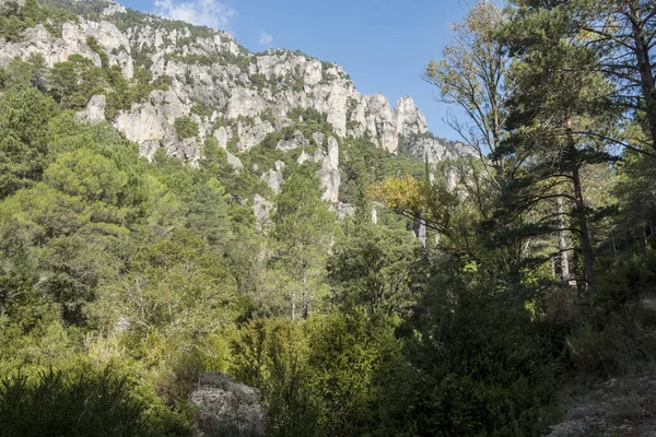 Bergsvägar Los Ports Berg Teruel Provinsen — Stockfoto
