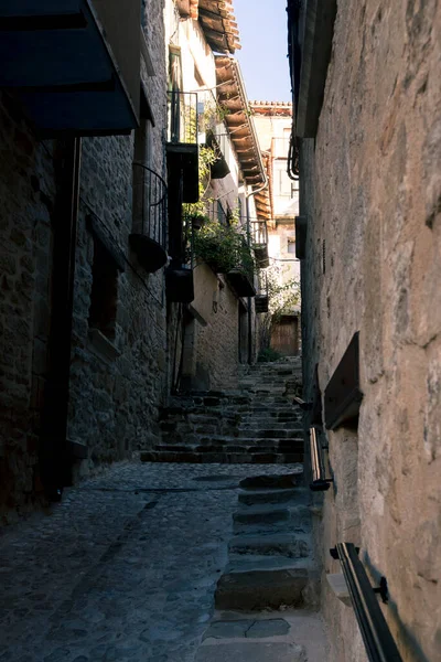 Ruas Cidade Velha Valderrobres Província Teruel — Fotografia de Stock