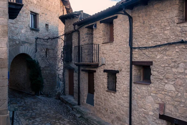 Ulice Starého Města Valderrobres Provincie Teruel — Stock fotografie