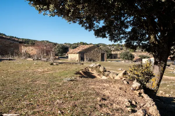 Utsikt Över Torres Arca Sista Byn Matarranya Avdelning Till Castellon — Stockfoto