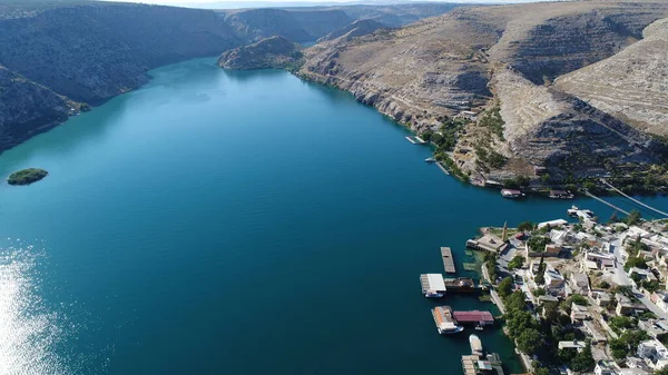 Aerial View Halfeti Sanliurfa Turkey — Stok fotoğraf