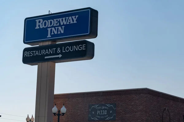 Idaho Falls Idaho Sierpnia 2021 Zarejestruj Się Hotel Motel Rodeway — Zdjęcie stockowe