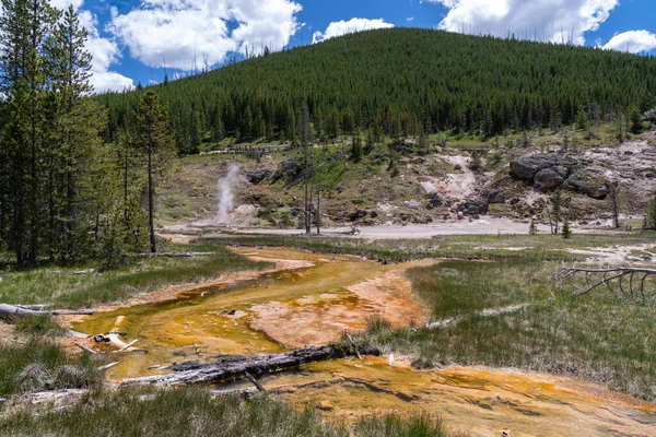 Artistas Paint Pots Área Del Parque Nacional Yellowstone — Foto de Stock