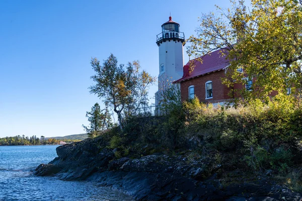 Eagle Harbor Lightstation Lighthouse Keweenaw Peninsula — Stock Photo, Image