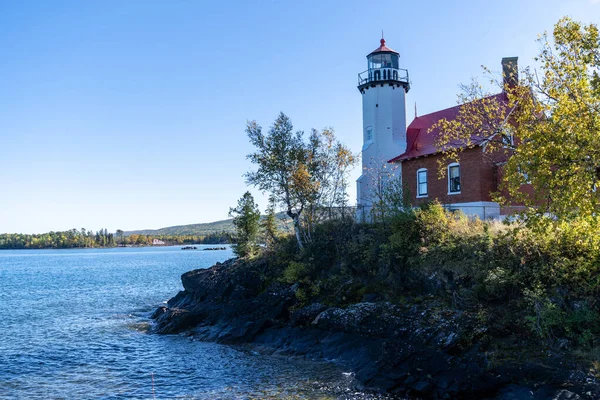 Eagle Harbor Lightstation Lighthouse Keweenaw Peninsula — Stock Photo, Image