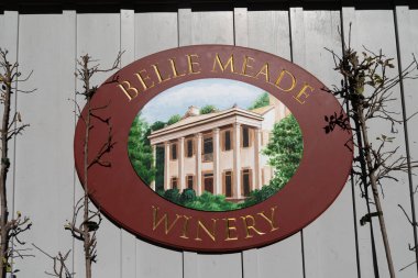 Nashville, Tennessee - 11 Ocak 2022 Belle Meade Şaraphanesi için imzala.