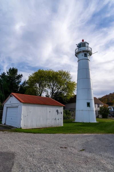 Phare Munising Front Range Sur Lac Supérieur Dans Péninsule Supérieure — Photo