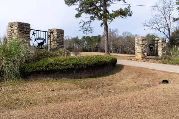 Oxford Mississippi Januari 2022 Entré Till Wildrose Kennels Hunduppfödare Labrador — Stockfoto