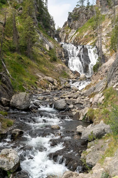 Cascada Mystic Falls Parque Nacional Yellowstone —  Fotos de Stock