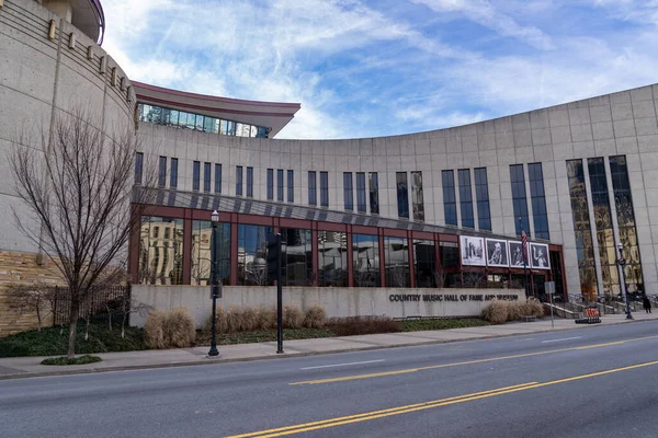 Nashville Tenessee Enero 2022 Exterior Country Music Hall Fame Museum — Foto de Stock