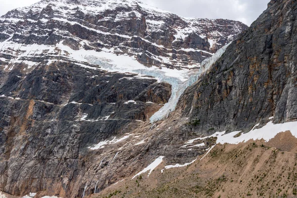 Ангел Льодовик Сайті Едіт Кевелл Національному Парку Джаспер — стокове фото