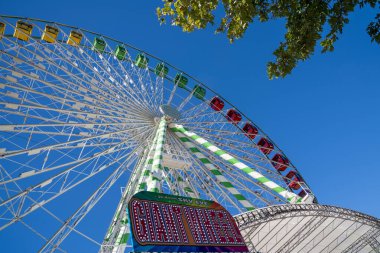 St. Paul, Minnesota - September 3, 2022: The Amazing Sky Eye Giant Ferris Wheel at the Minnesota State Fair clipart