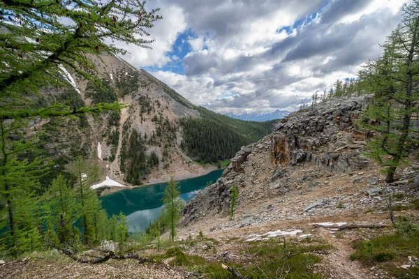 Lake Agnes Banff National Park Big Beehive Trail — Stock Photo, Image