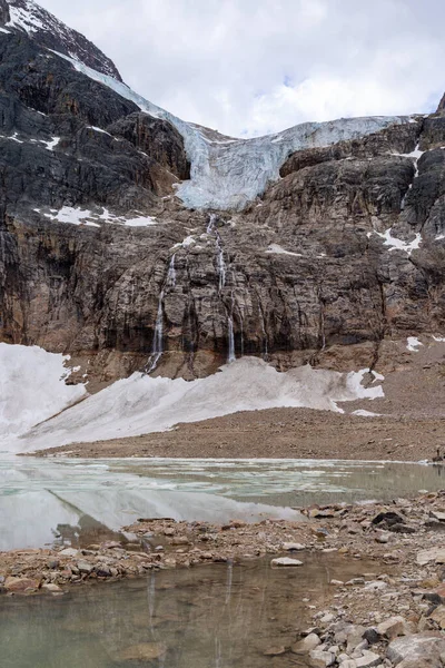 Jasper Ulusal Parkı Ndaki Melek Buzulu Yaklaş Edith Hücre — Stok fotoğraf