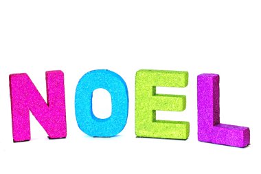 Beyaz bir arka plan üzerinde izole soyut glitter noel
