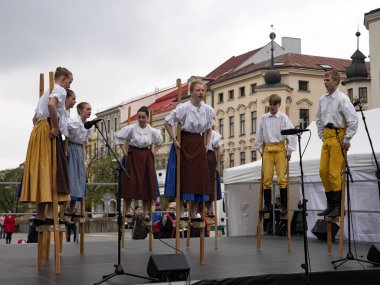 JIHLAVA, Çek Cumhuriyeti Mayıs 07. Mayıs 2022 Folklor Festivali, Mayıs 07. 2022, JIHLAVA, Çek Cumhuriyeti
