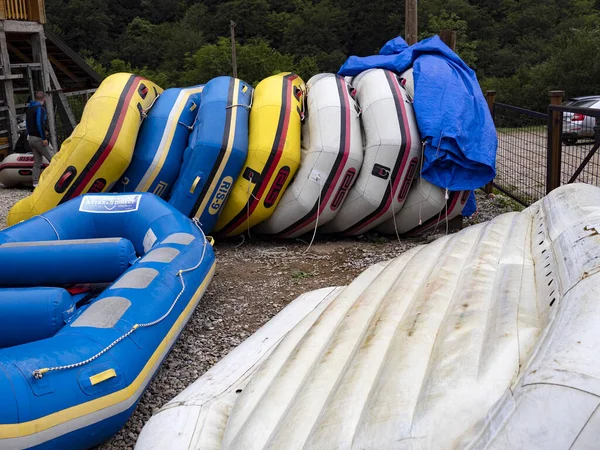 Rafting Popular Tara River Serbia — Stockfoto