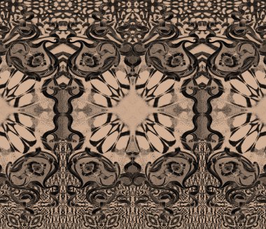 simetrik kaleydoskop zarif pastel tasarımı 