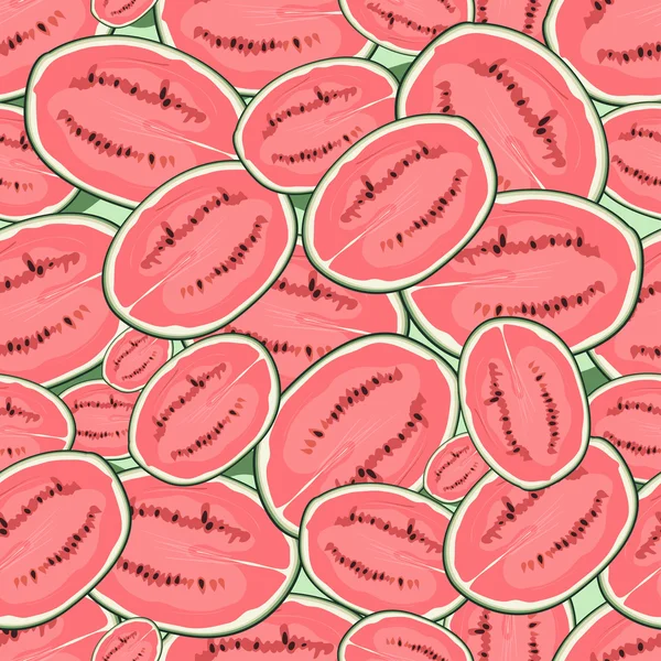 Watermeloen. naadloze textuur. vectorillustratie — Stockvector