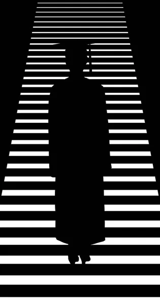 Egy Sapkás Köpenyes Végzős Egy Háromdimenziós Illusztrációban Látható Lépcsőháznak Támaszkodva — Stock Fotó