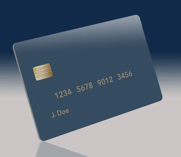 Hier Een Generieke Mock Credit Card Debetkaart Dit Een Illustratie — Stockfoto