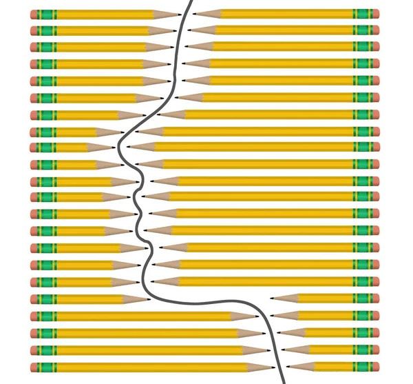 Potloodschetsen Het Onderwerp Van Deze Illustratie — Stockfoto