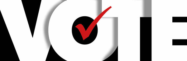 Голосуй за 2022 - это баннер, знак, иллюстрация, чтобы побудить американцев голосовать на следующих выборах.