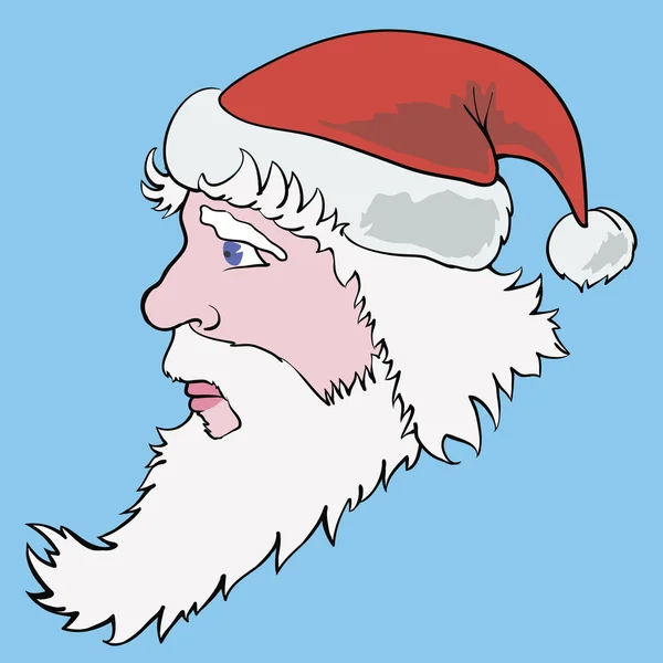Imagem colorida com Papai Noel — Vetor de Stock
