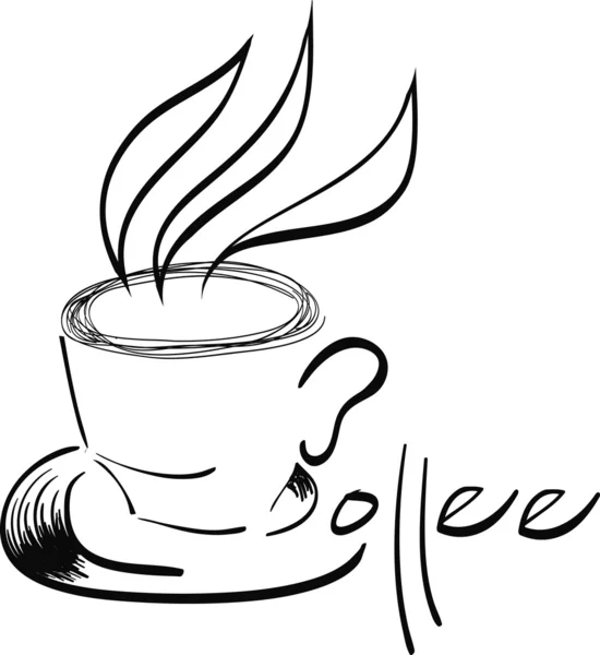 Кава в чашці — стоковий вектор