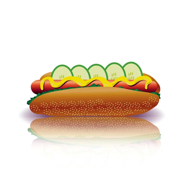 Hot dog — Stock Vector