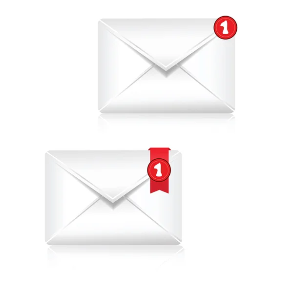 Výstražná ikona pro poštovní schránky — Stockový vektor