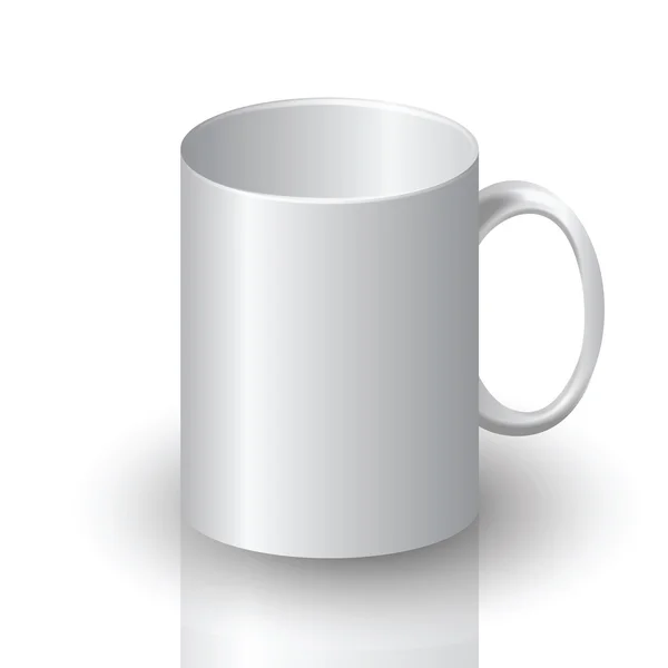 Tasse blanche — Image vectorielle