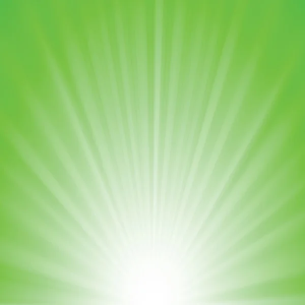 Fondo de rayos verdes — Archivo Imágenes Vectoriales