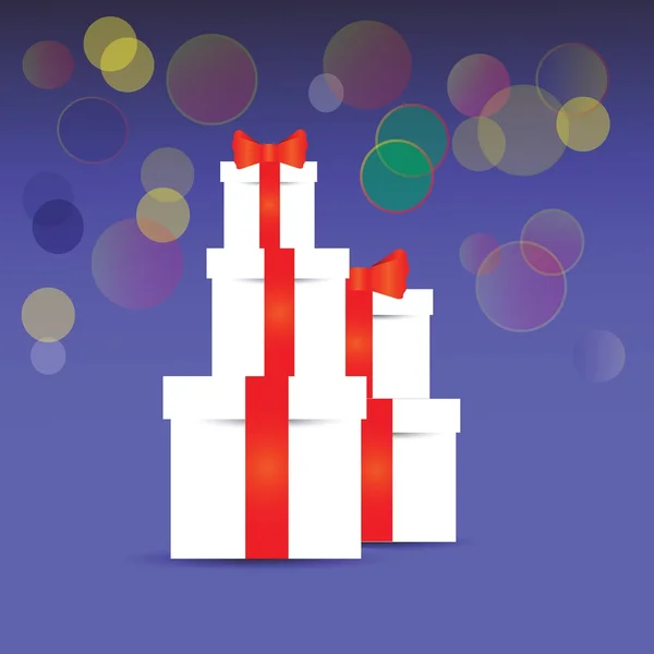 Montón de cajas de regalo — Vector de stock