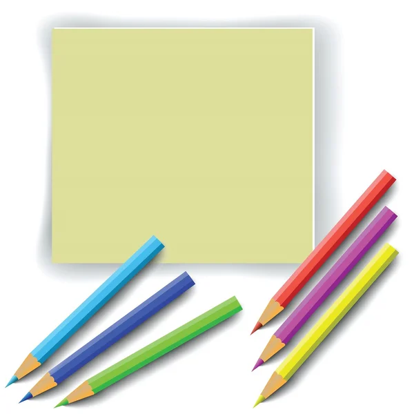 Colorful pencils — Stock Vector