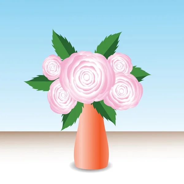 Pink roses — Stock Vector