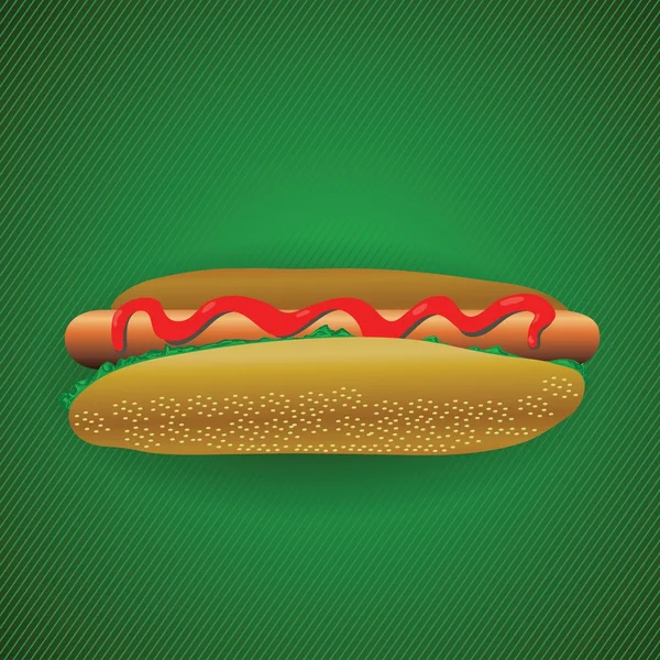 Hot dog — Vettoriale Stock