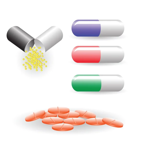 Pills — Stock Vector