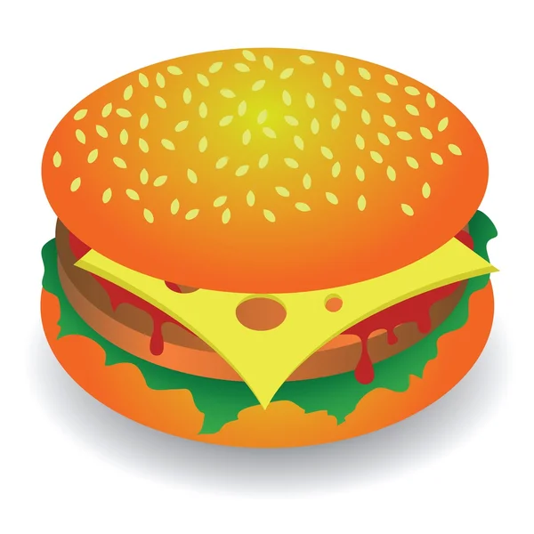 Hamburger — Wektor stockowy