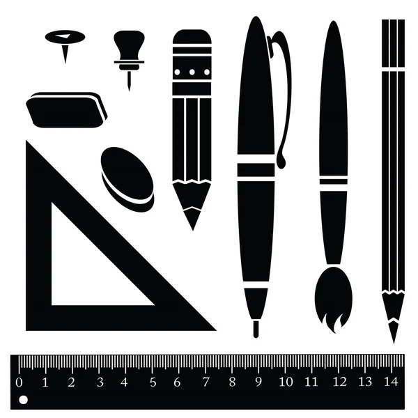 Artículos de oficina — Archivo Imágenes Vectoriales