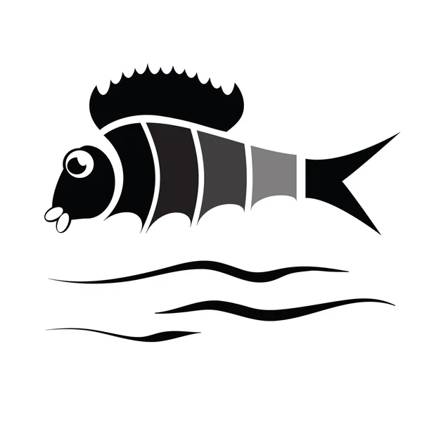 Silueta ryb — Stockový vektor
