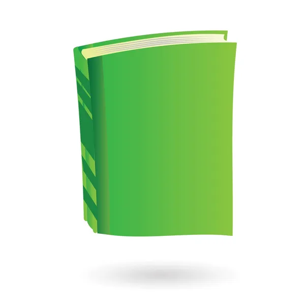 Livro verde — Vetor de Stock