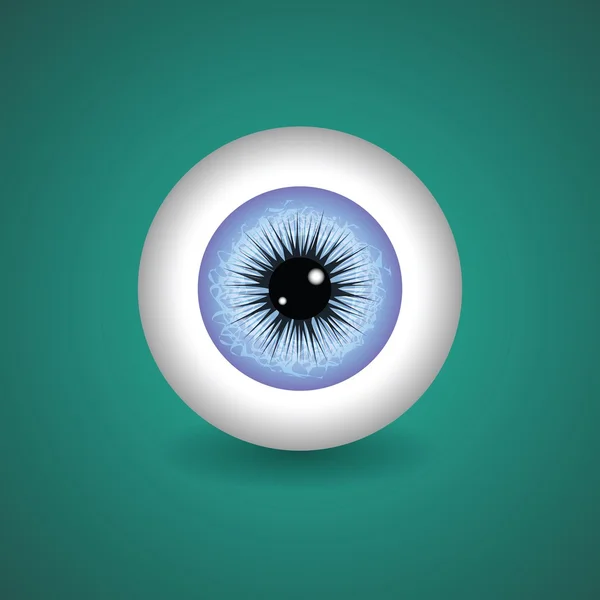 Ojo azul — Vector de stock