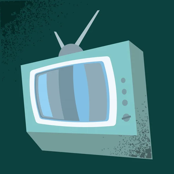Oude TV — Stockvector